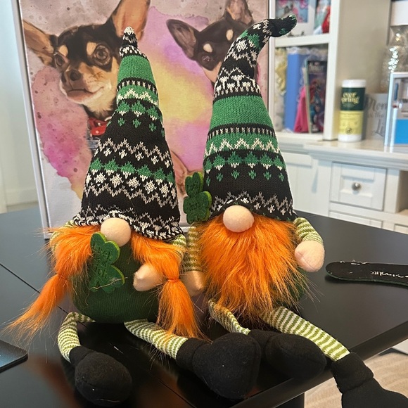 Green and Black Gnome Decor Set - Picture 1 of 1